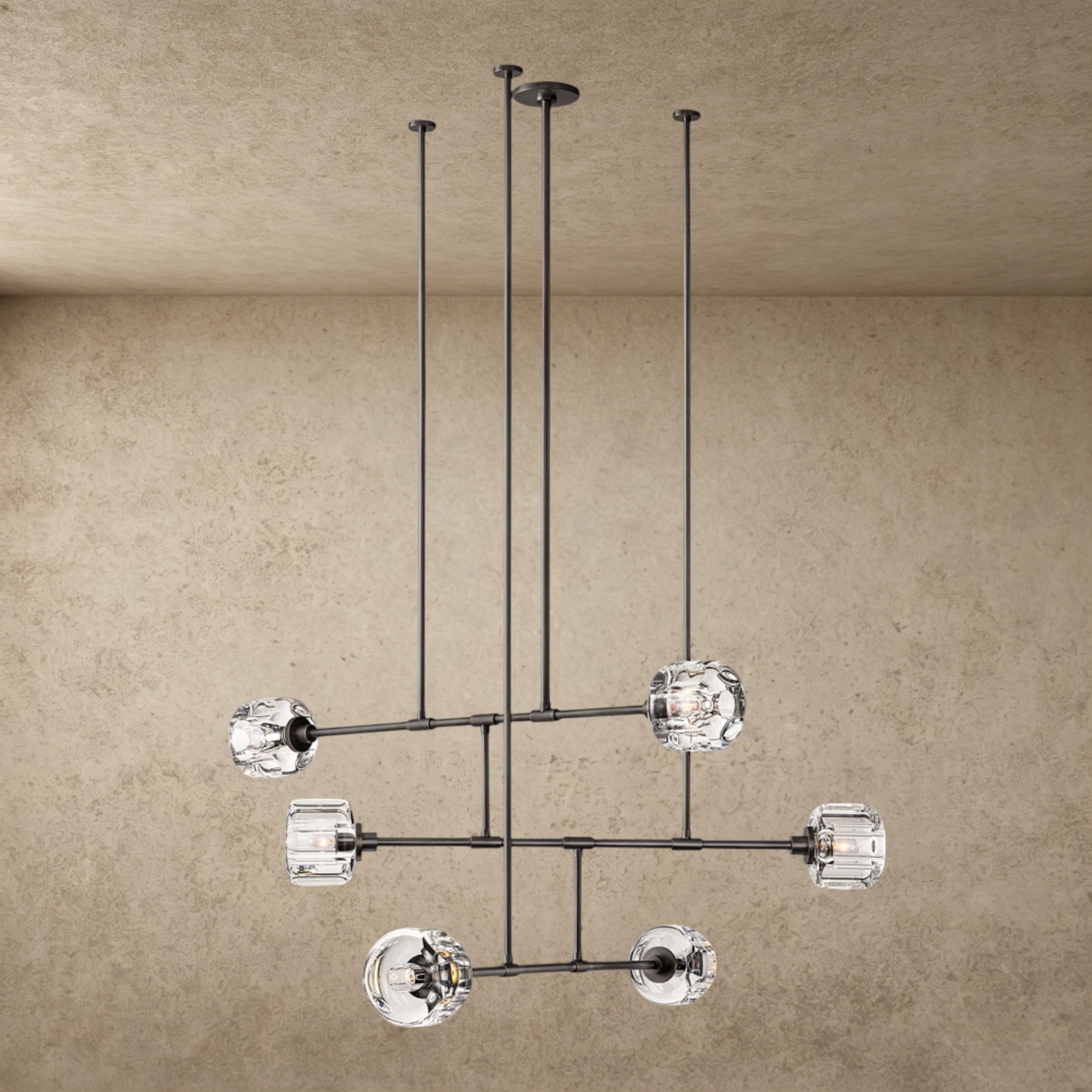48" / Bronze Demaret Mobile Round Chandelier 48", 62"