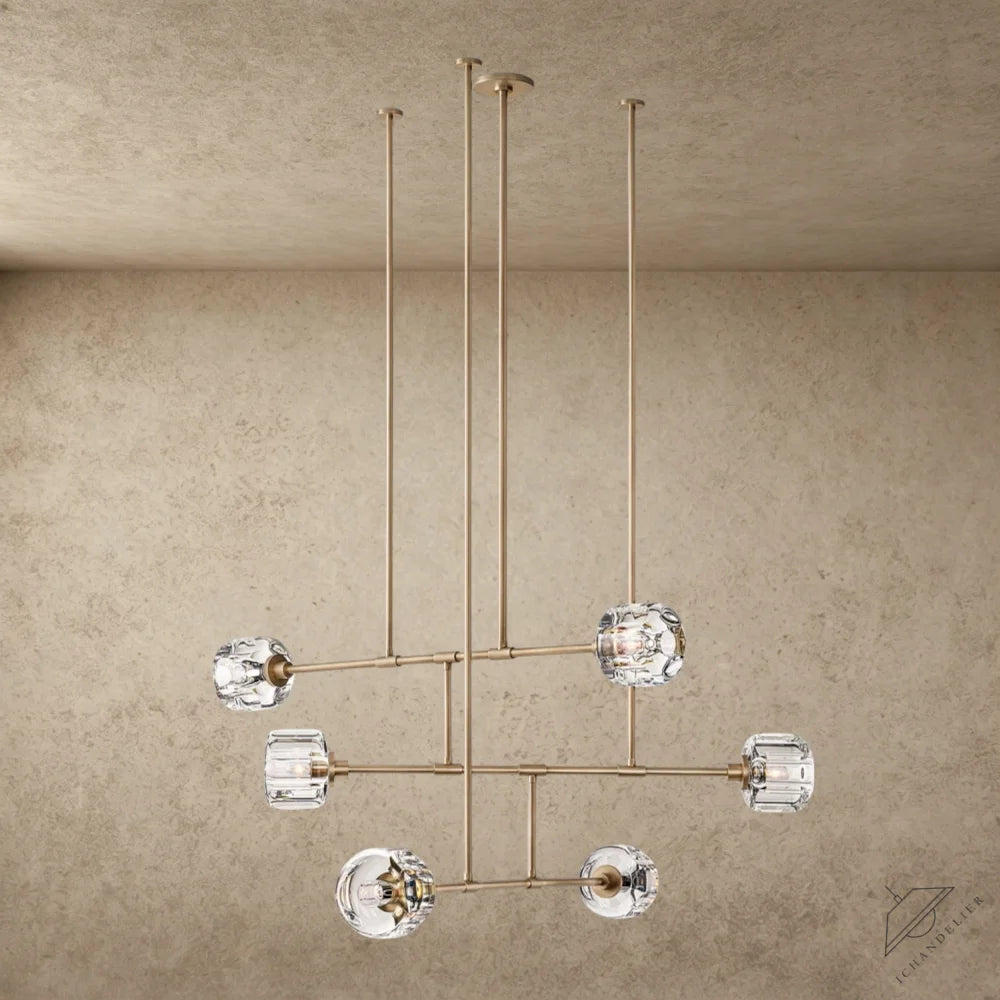 48" / Brass Demaret Mobile Round Chandelier 48", 62"