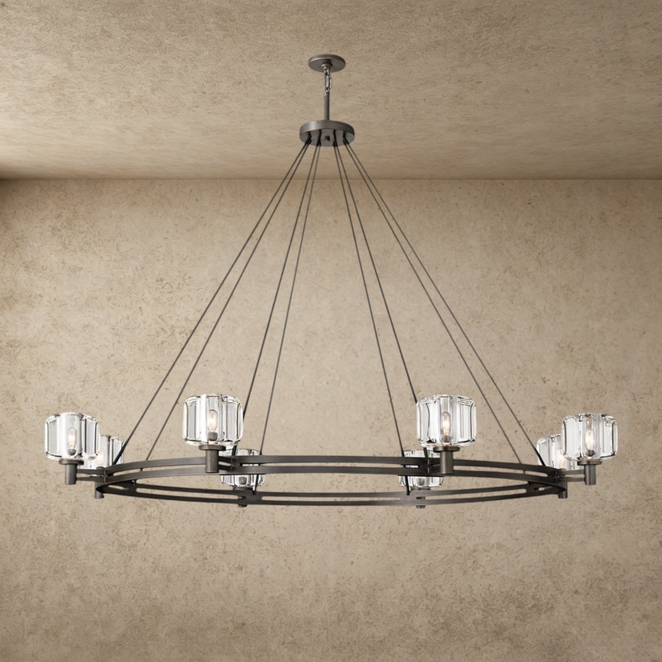 60" / Bronze Demaret Round Chandelier 36", 48", 60"