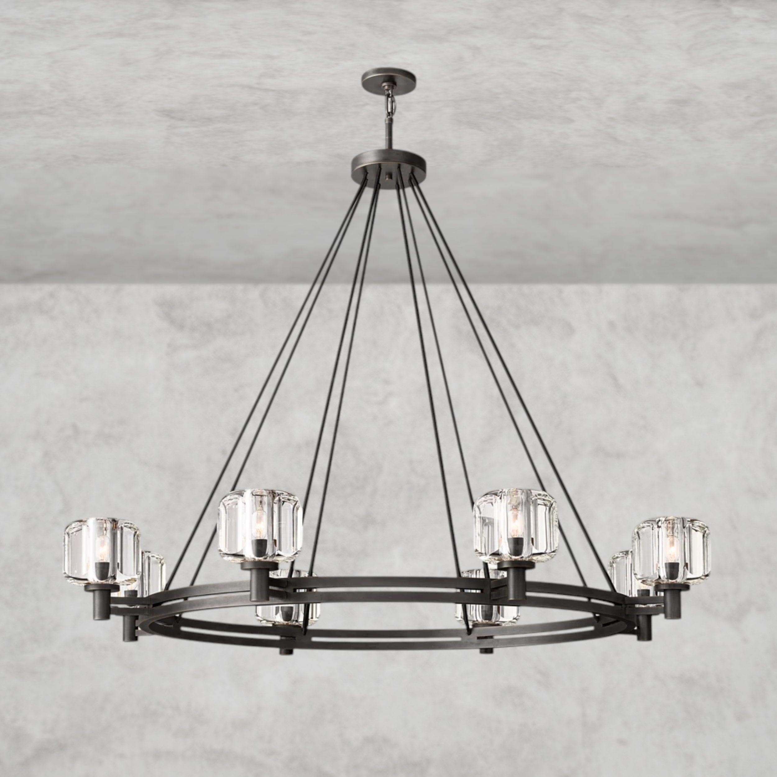 48" / Bronze Demaret Round Chandelier 36", 48", 60"