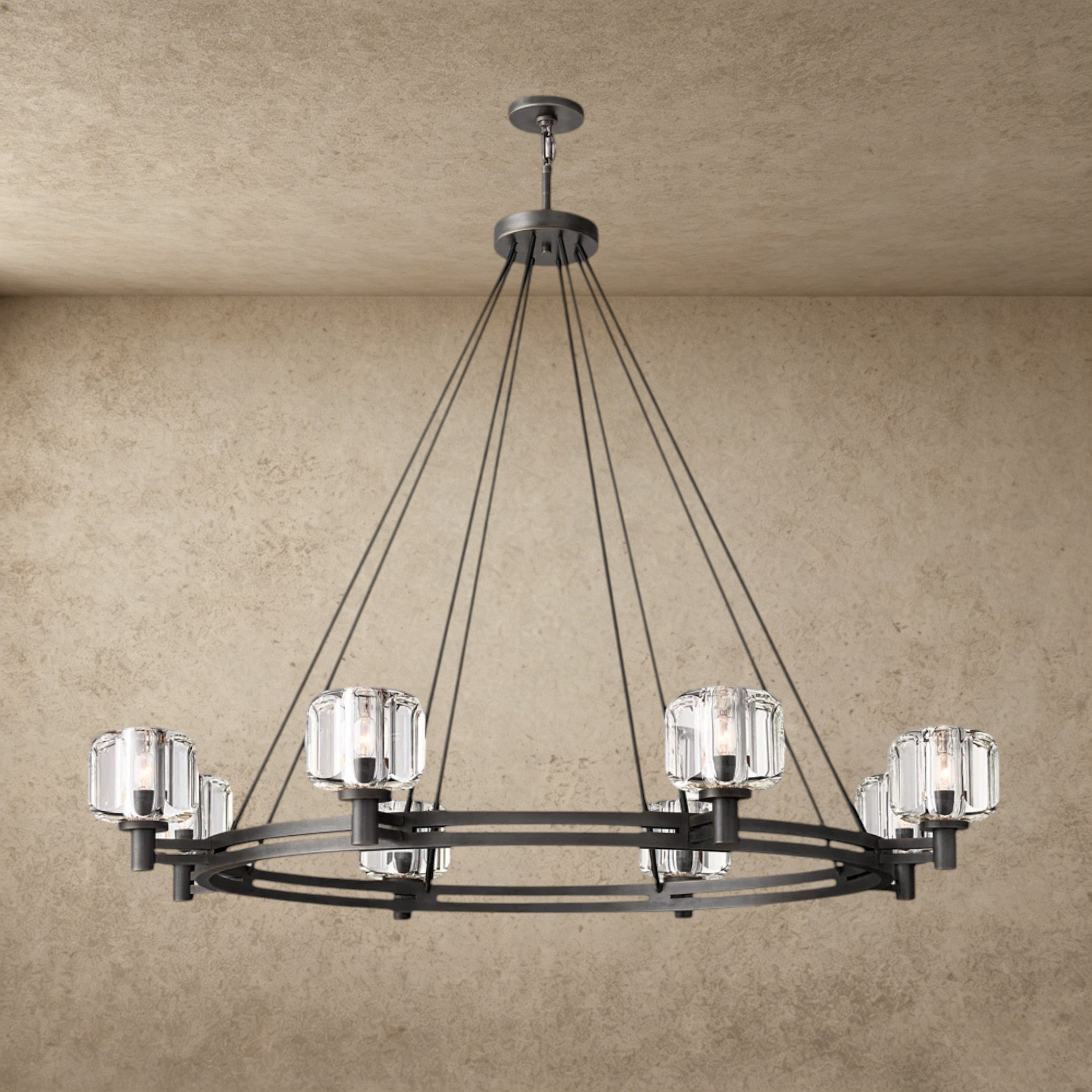 48" / Bronze Demaret Round Chandelier 36", 48", 60"