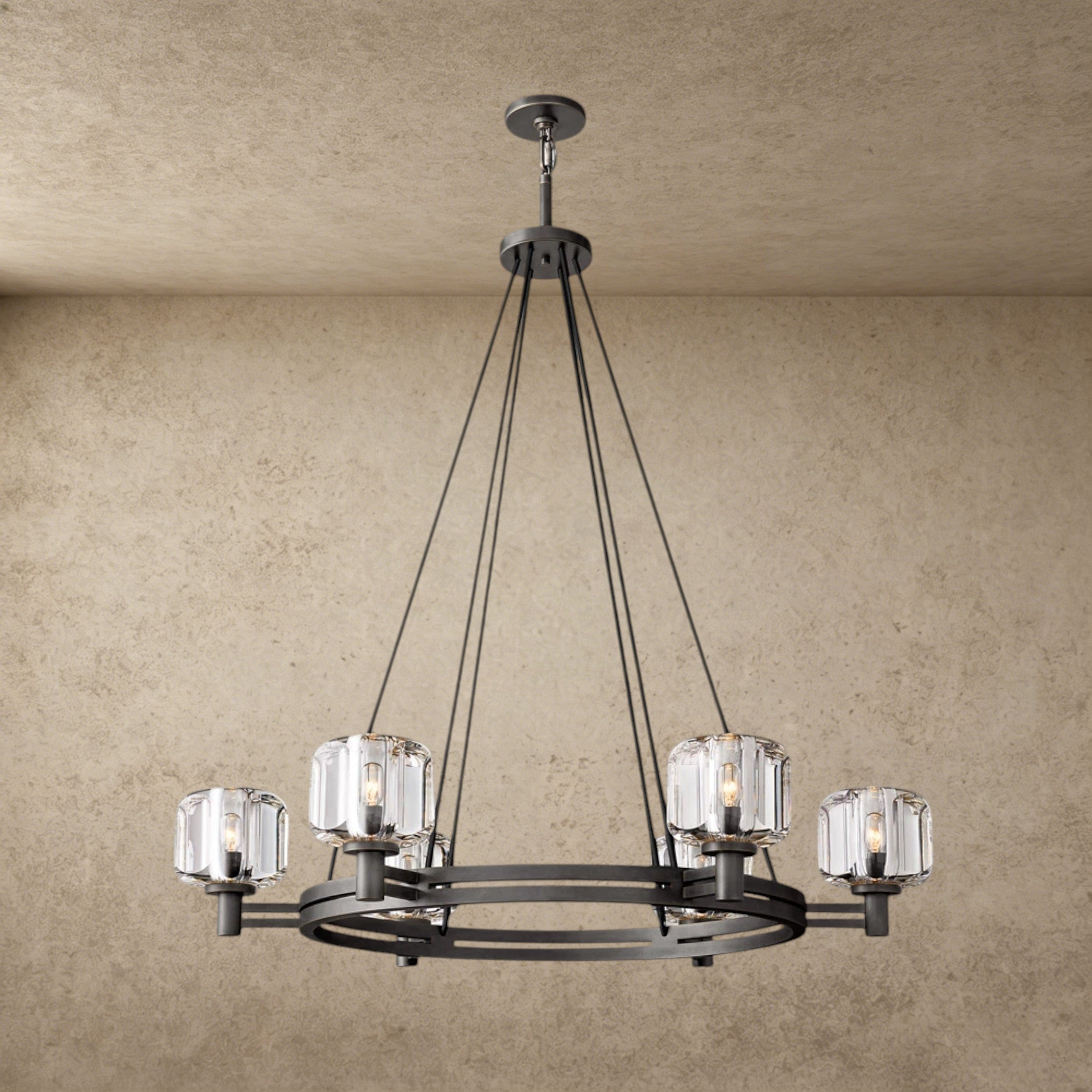 36" / Bronze Demaret Round Chandelier 36", 48", 60"