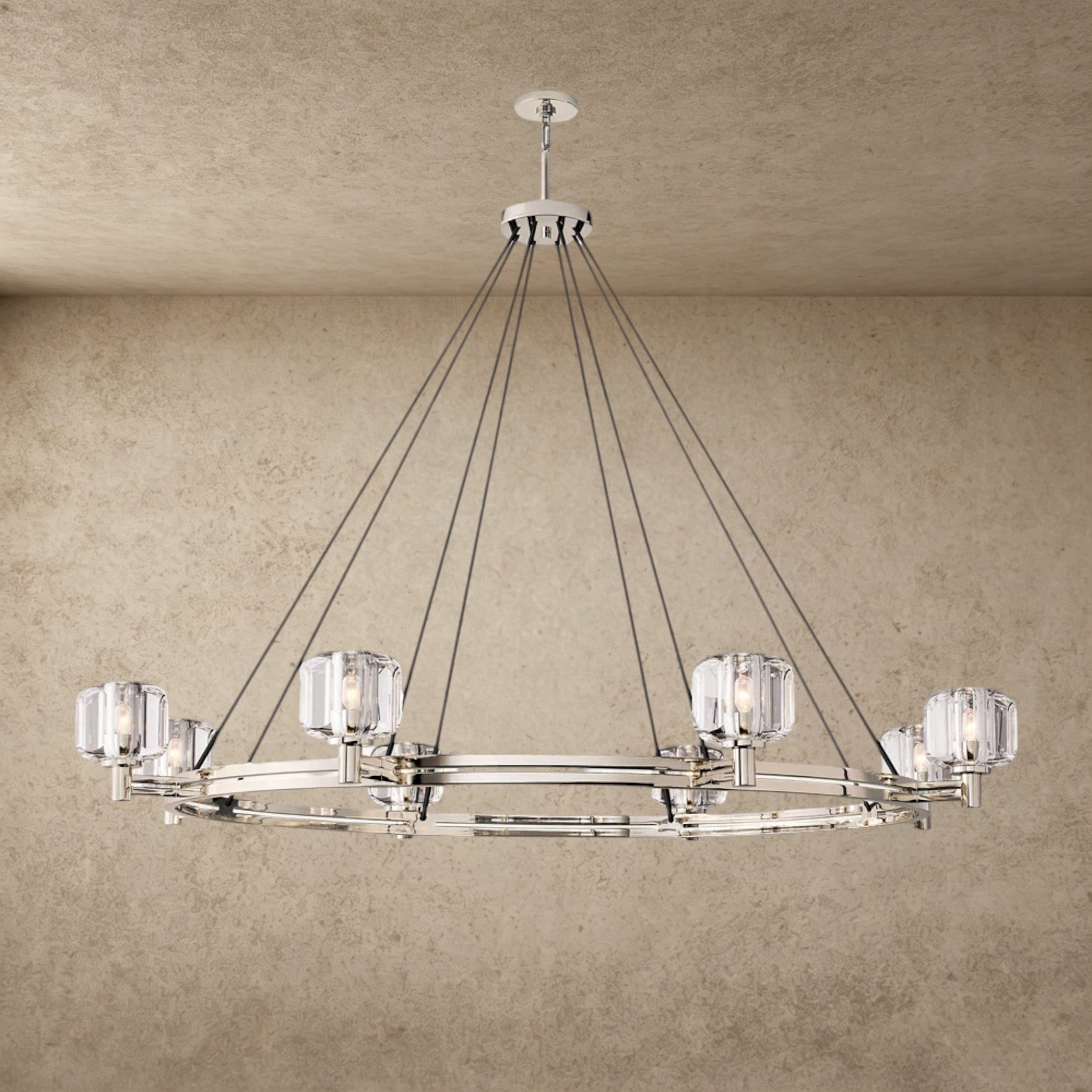 60" / Nickle Demaret Round Chandelier 36", 48", 60"