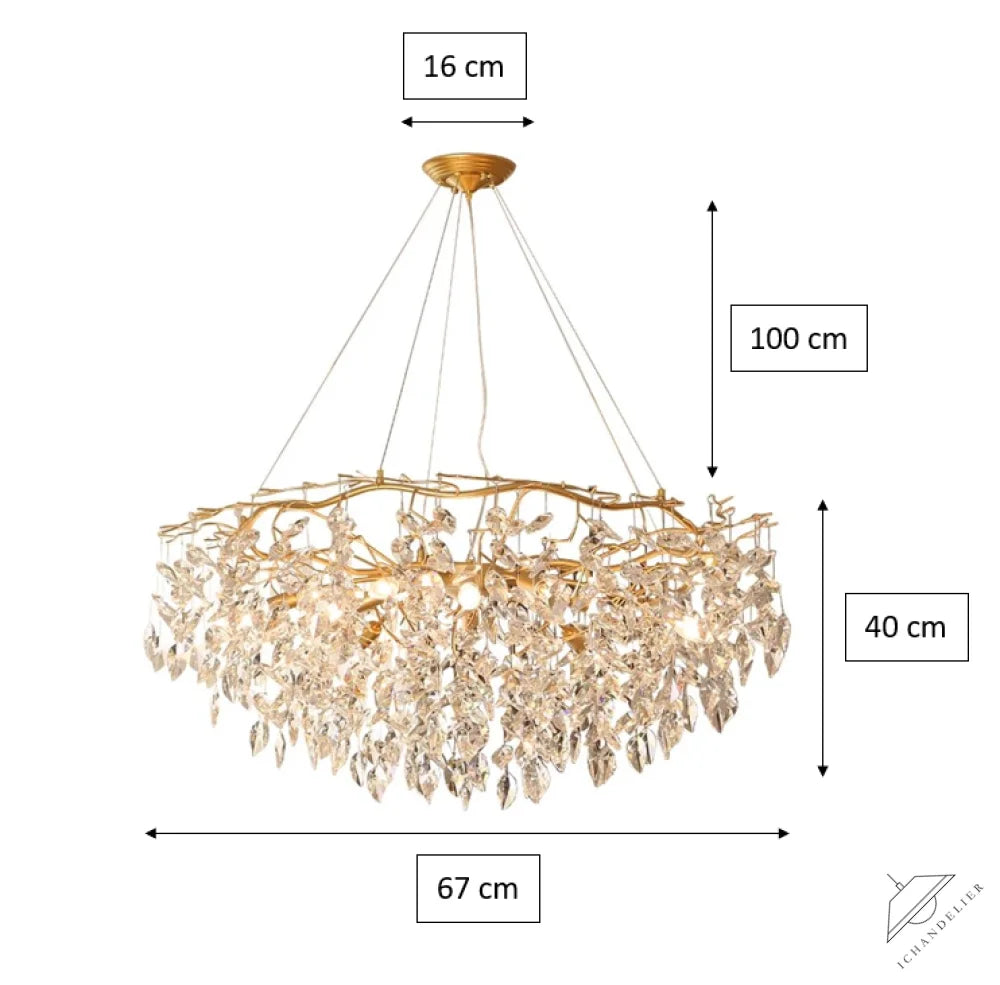 Doris Round Modern Branch Chandeliers