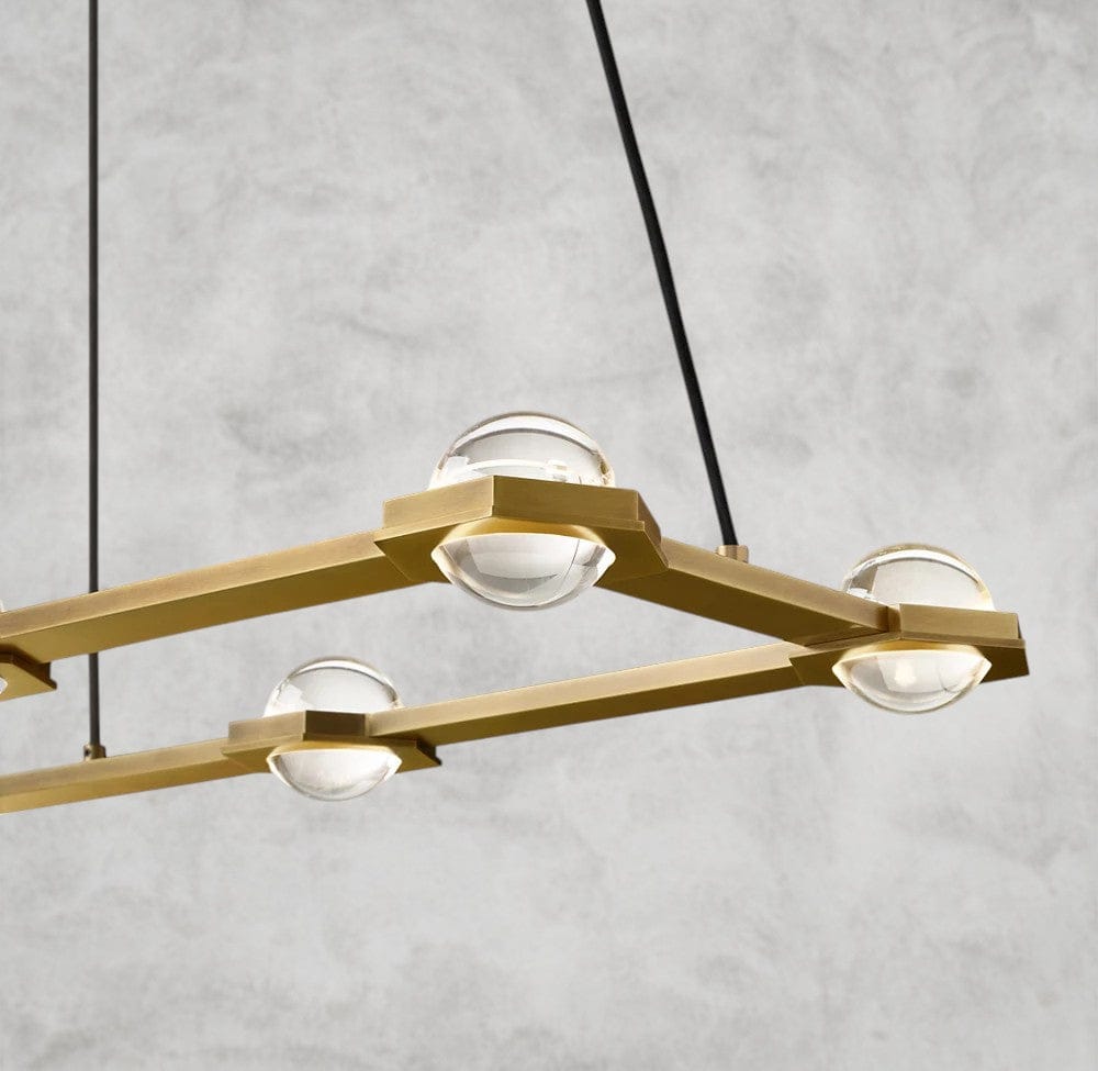 Éclatant Rectangular Chandelier 54", 72"