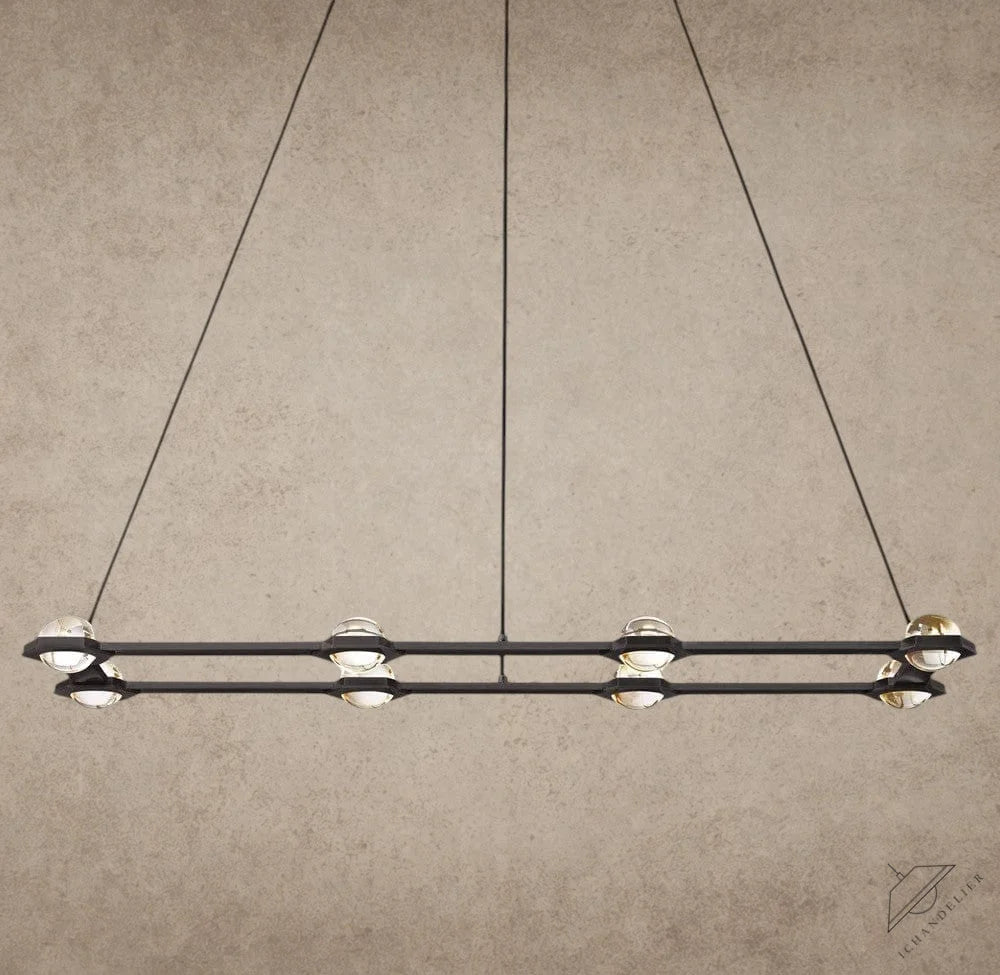 54" / Bronze Éclatant Rectangular Chandelier 54", 72"