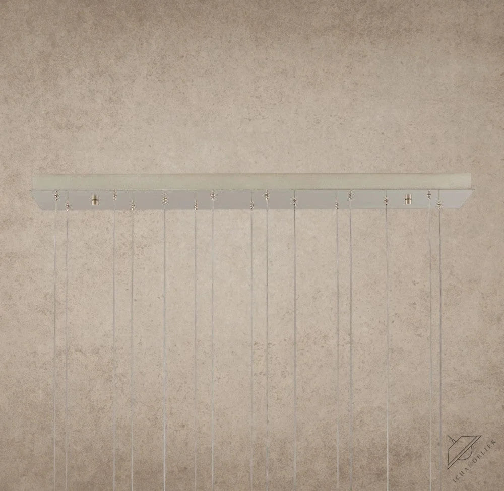 Edda Linear Glass Chandelier 48", 54"