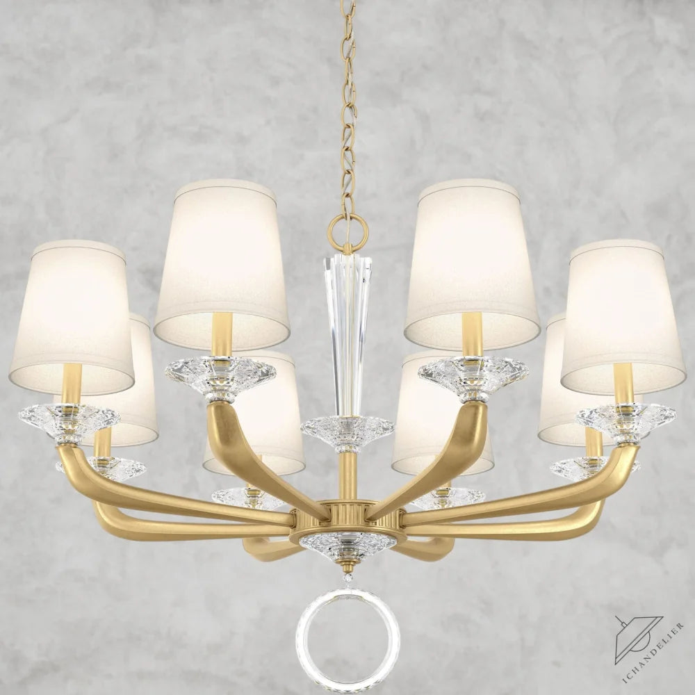 Heirloom Gold Emilea Chandelier 33"