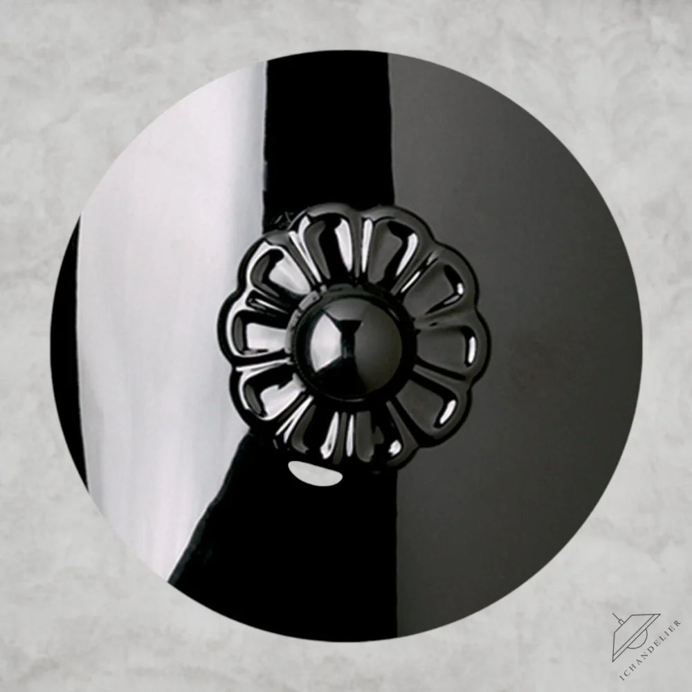 Jet Black Emilea Chandelier 33"