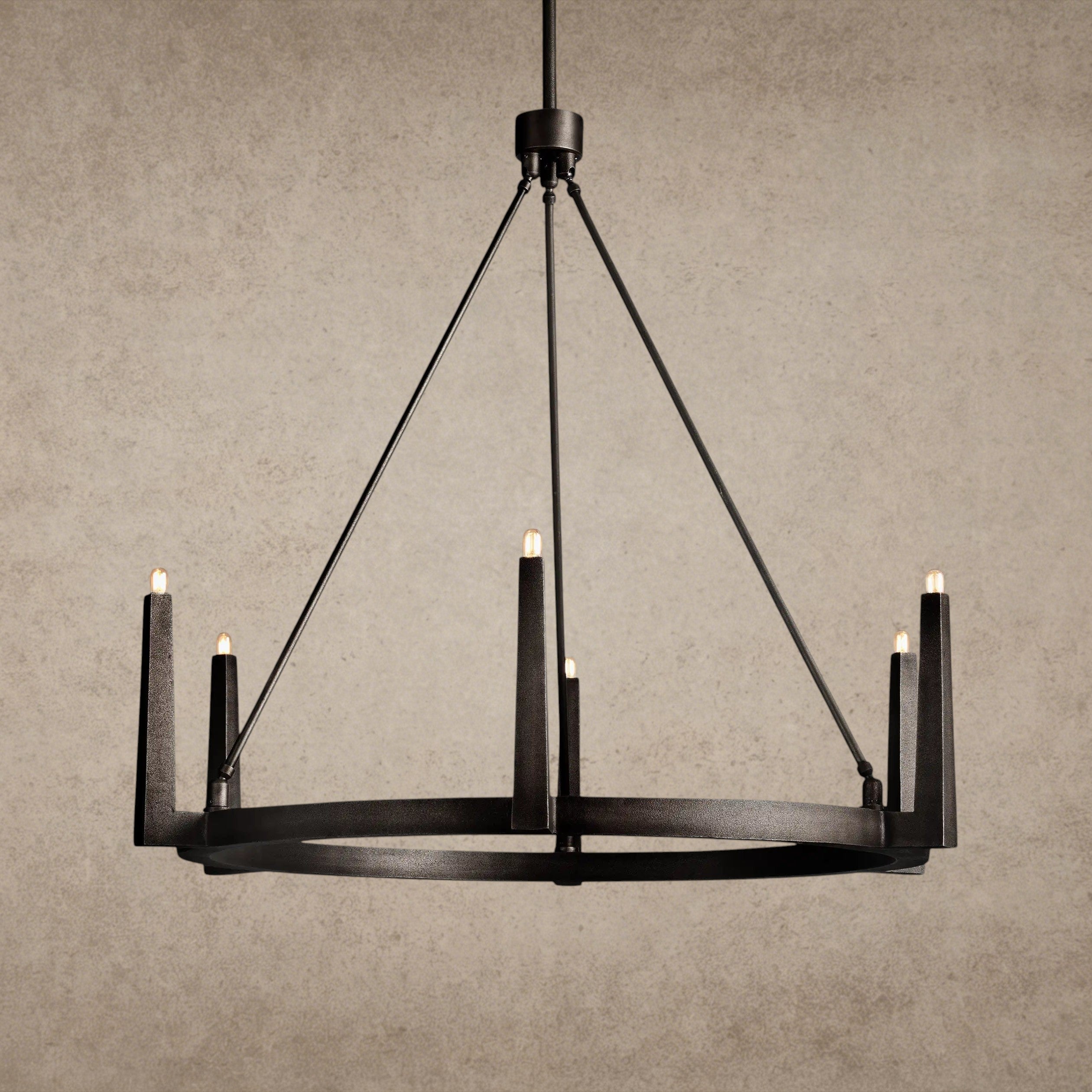 42" / Bronze Emmet Round Chandelier 42", 54"