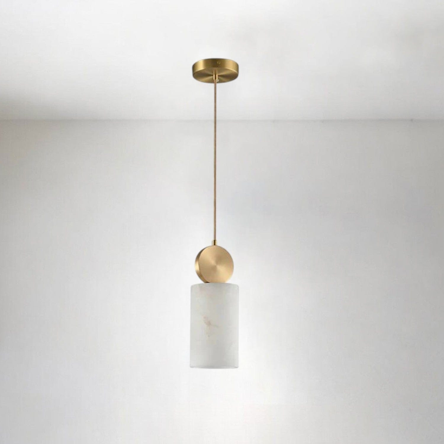 Etruscan-Inspired Alabaster Pendant Light – Handcrafted Stone Elegance