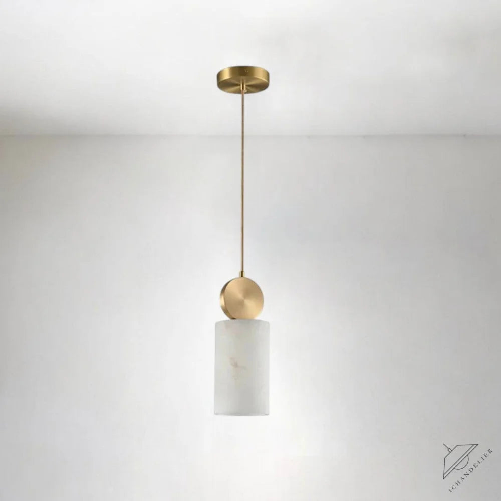 Etruscan-Inspired Alabaster Pendant Light – Handcrafted Stone Elegance