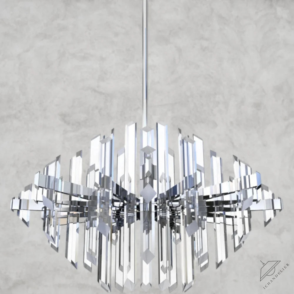 16" H x 23.7" W x 23.7" D Facets 1-Light Kitchen Island LED Chandelier