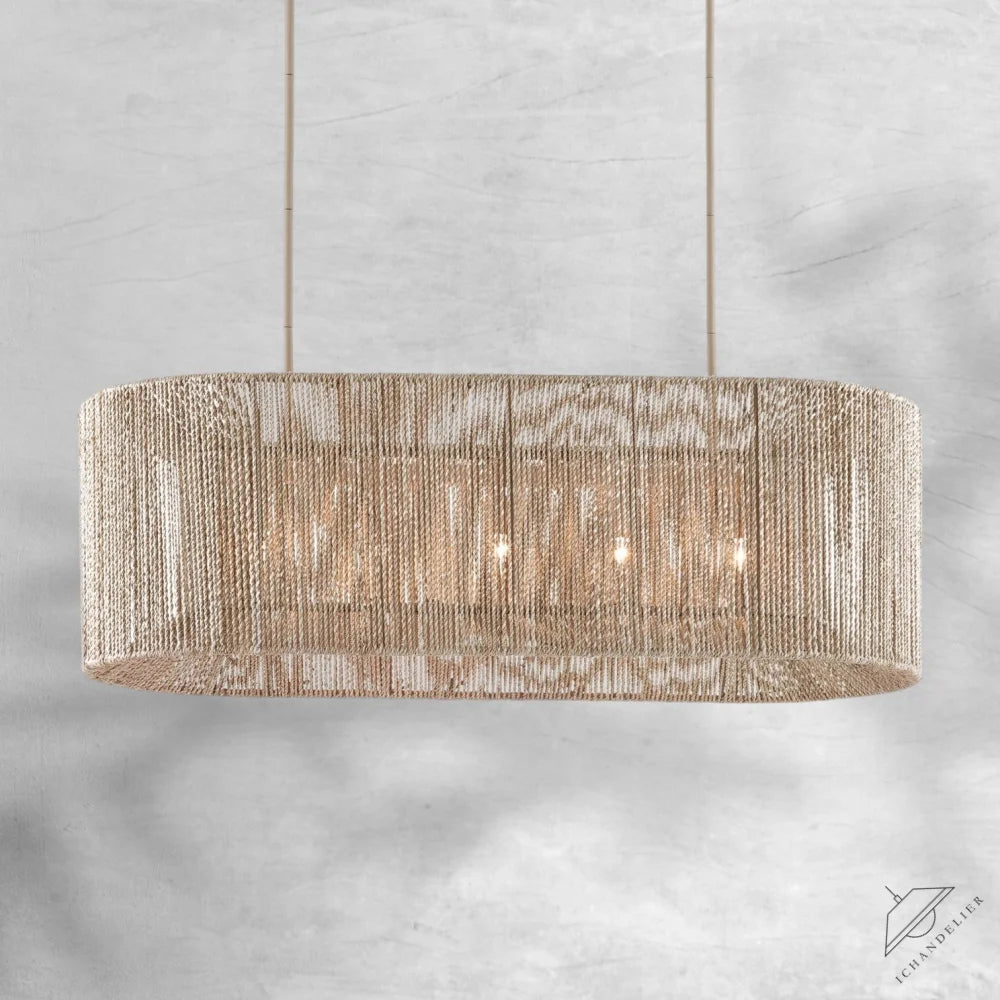 Farrington Abaca Linear Chandelier 42 inch