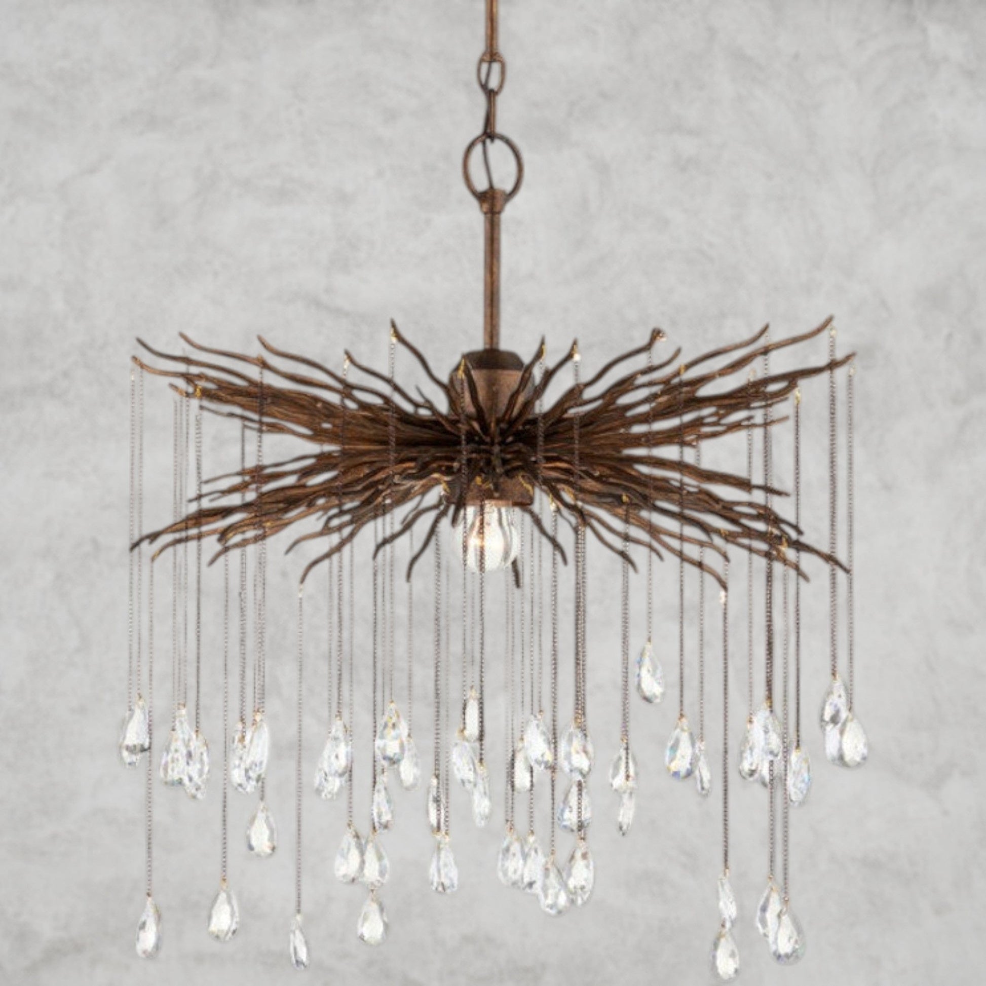 1Light Fen Chandelier