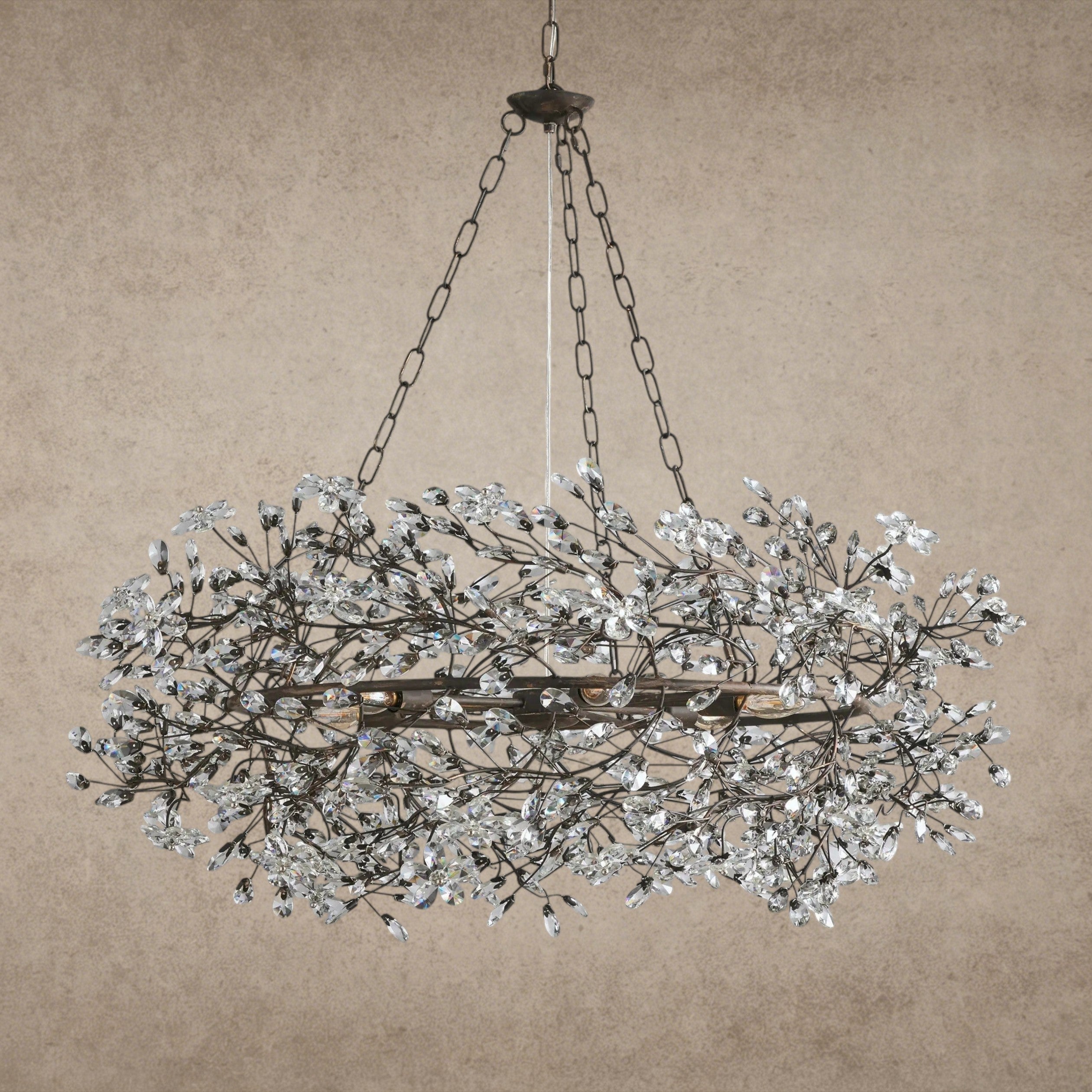 Fiore Crown Chandelier 39", 48", 60"