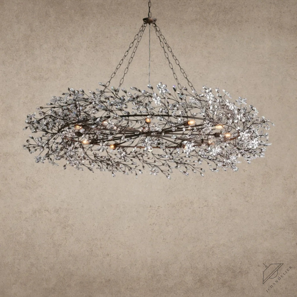 60" / BRONZE Fiore Crown Chandelier 39", 48", 60"