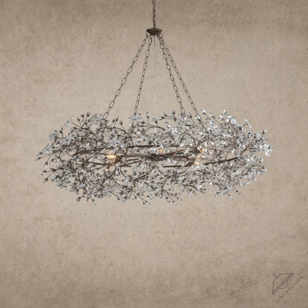 48" / BRONZE Fiore Crown Chandelier 39", 48", 60"