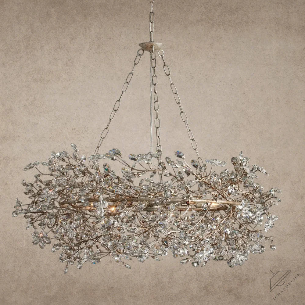 39" / SILVER Fiore Crown Chandelier 39", 48", 60"