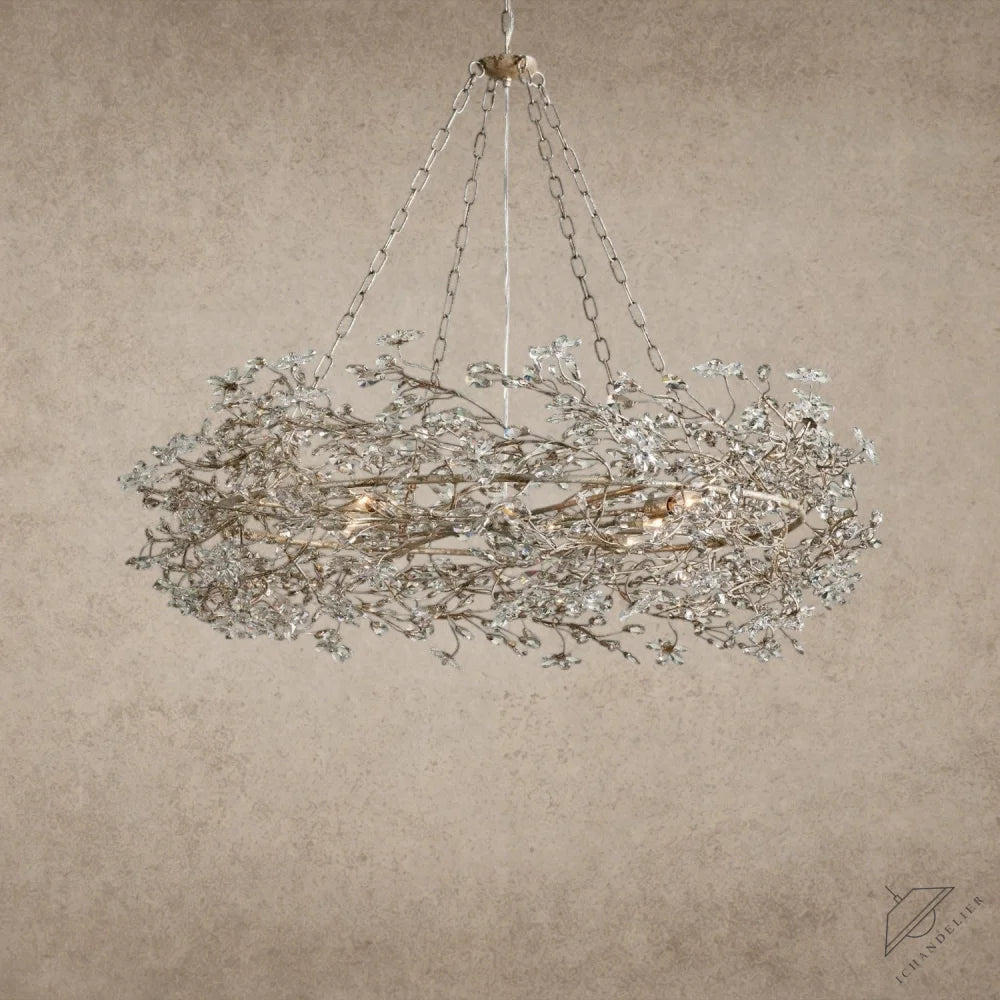 48" / SILVER Fiore Crown Chandelier 39", 48", 60"