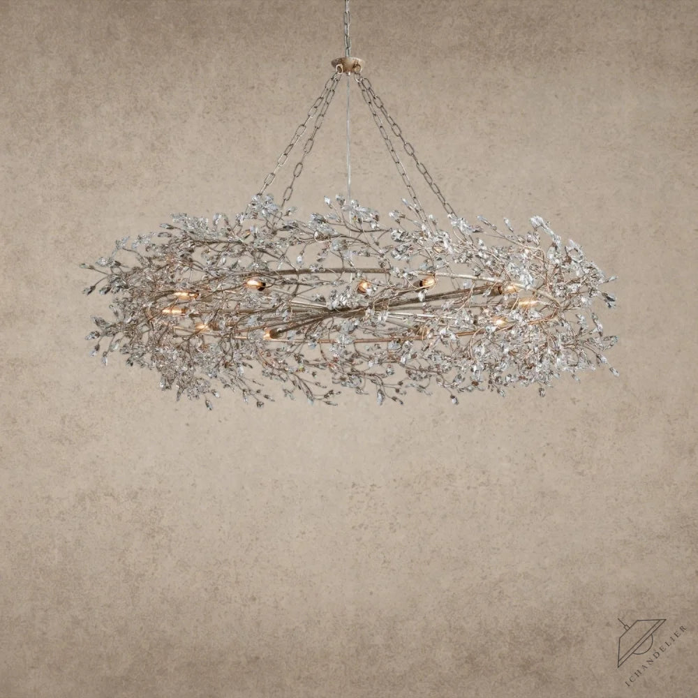 60" / SILVER Fiore Crown Chandelier 39", 48", 60"