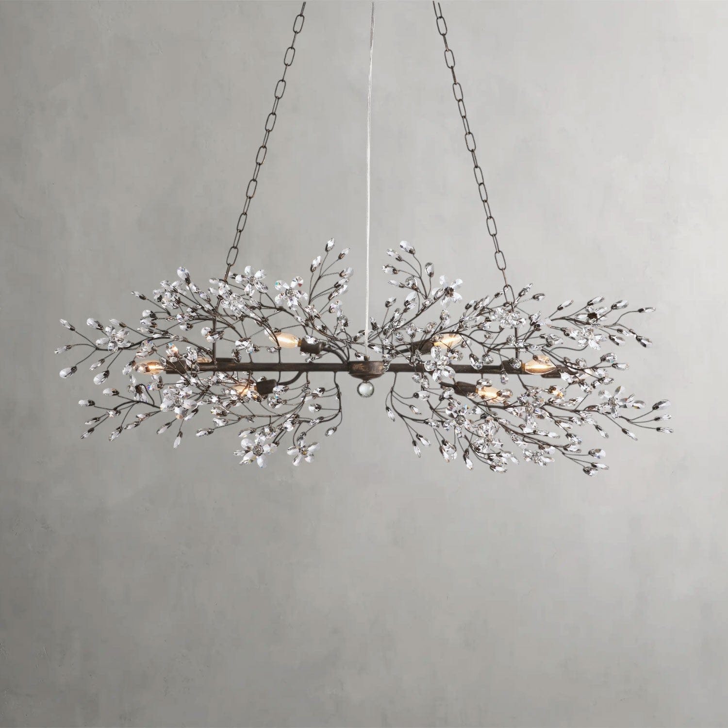 51" / BRONZE Fiore Linear Chandelier 51", 68"