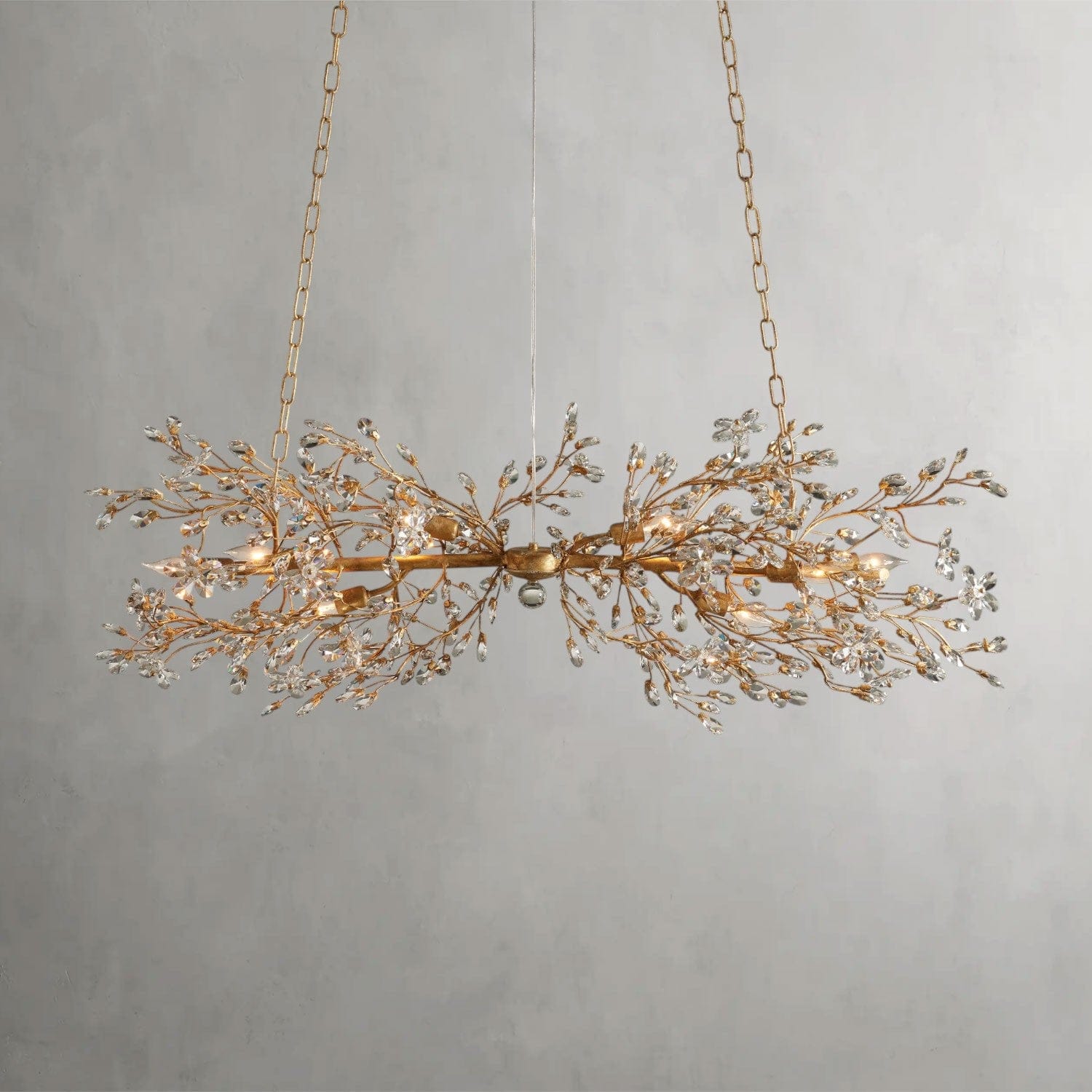 51" / GOLD Fiore Linear Chandelier 51", 68"