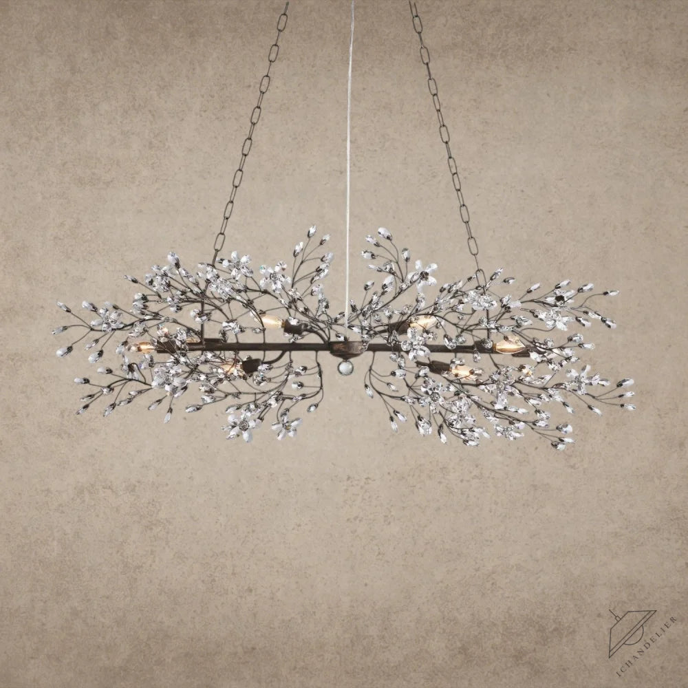 51" / BRONZE Fiore Linear Chandelier 51", 68"