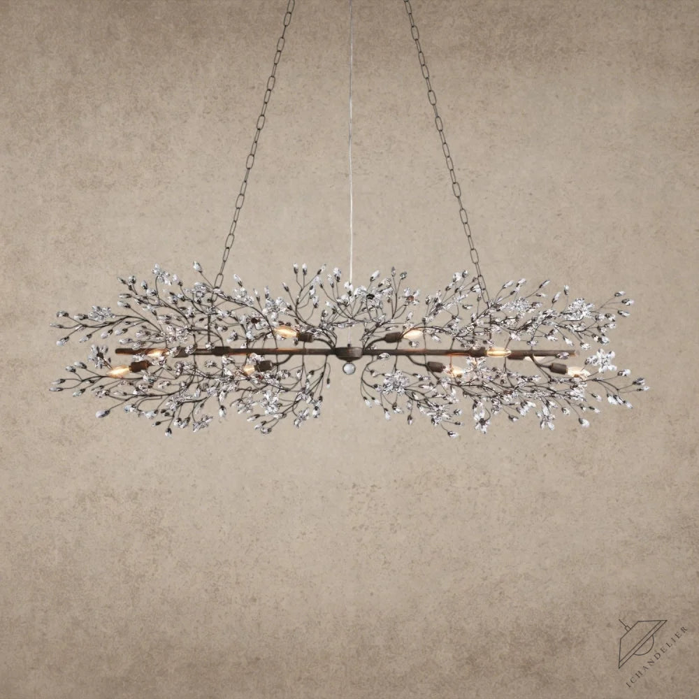 68" / BRONZE Fiore Linear Chandelier 51", 68"