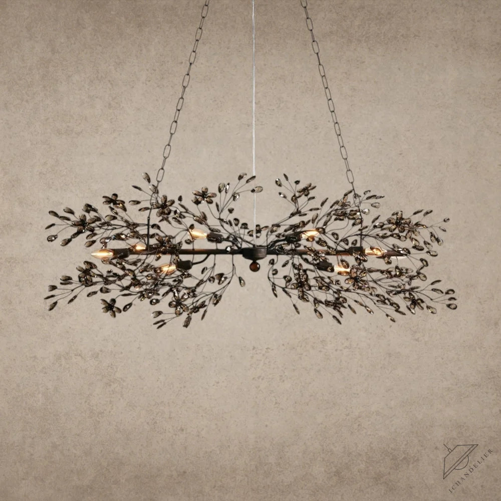 51" / BRONZE/SMOKE Fiore Linear Chandelier 51", 68"
