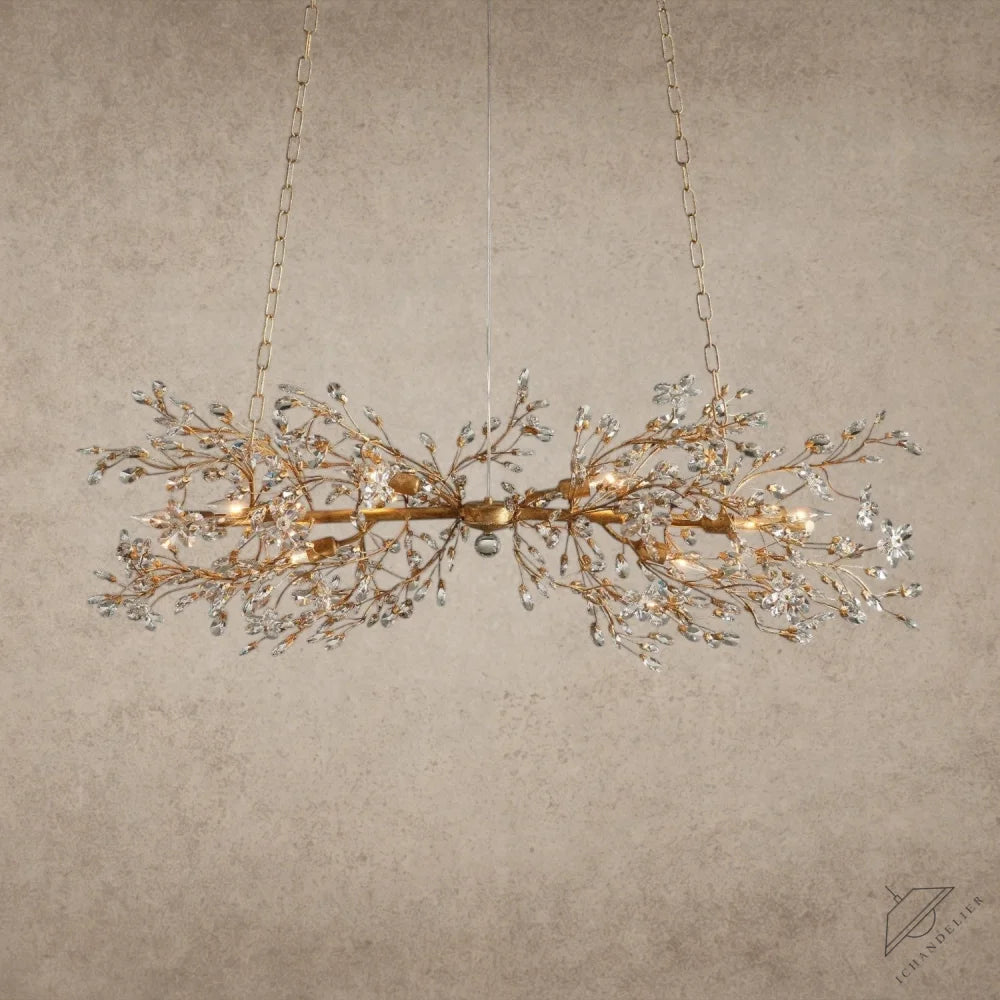 51" / GOLD Fiore Linear Chandelier 51", 68"