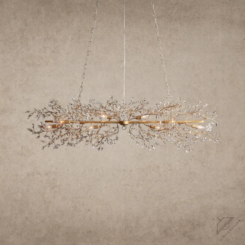 68" / GOLD Fiore Linear Chandelier 51", 68"