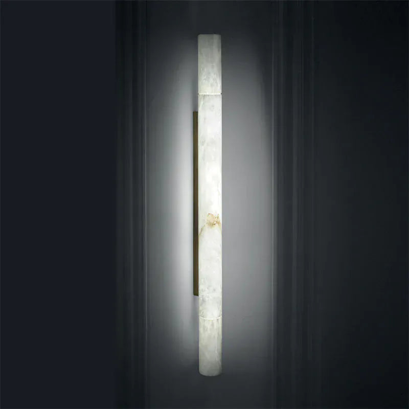 Garron Modern Alabaster Linear Wall Sconce 3'', 4.7''