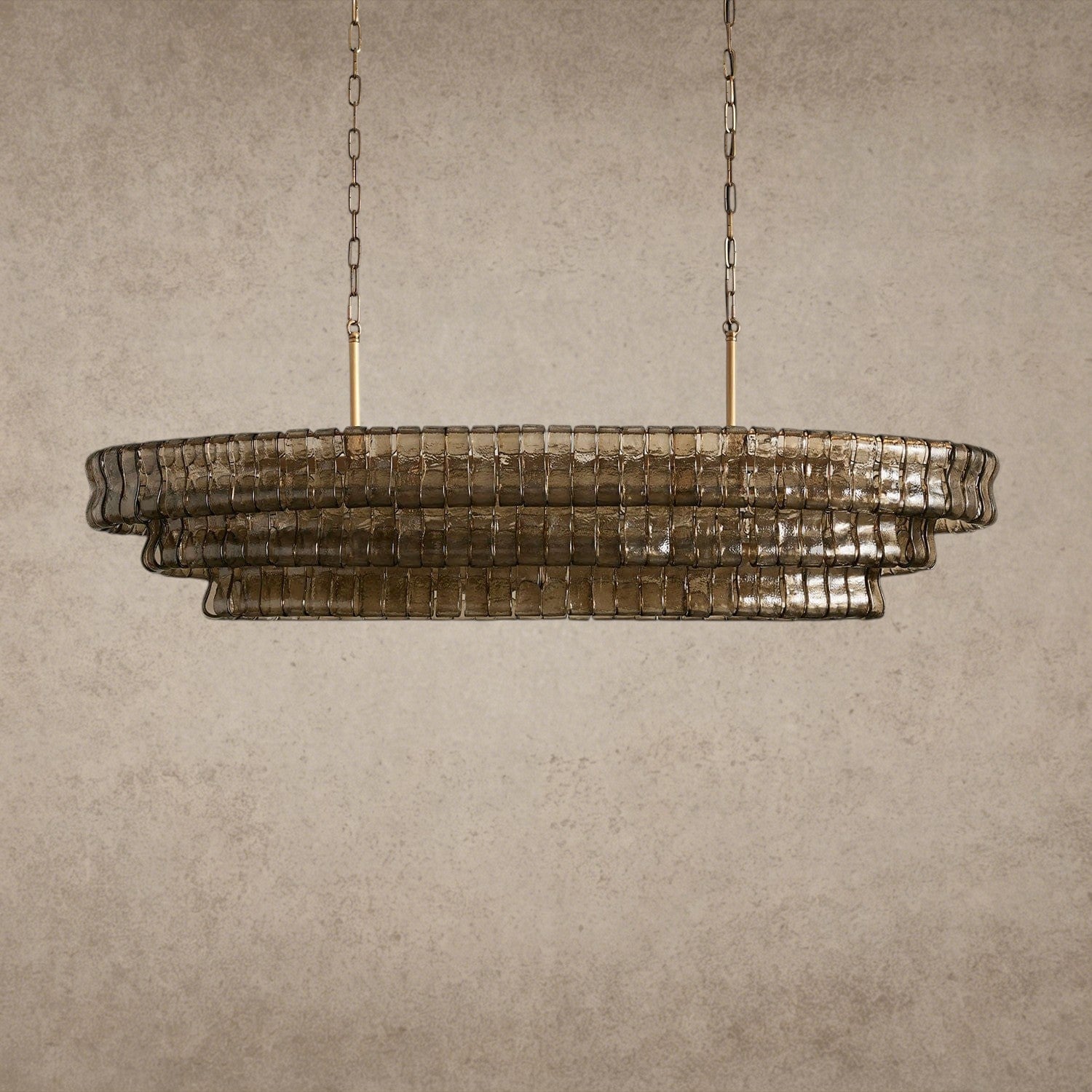 Ghiaccio Oval Chandelier 54", 65"