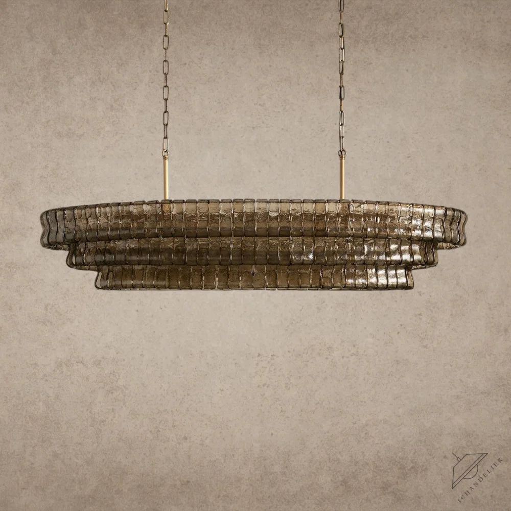 Ghiaccio Oval Chandelier 54", 65"