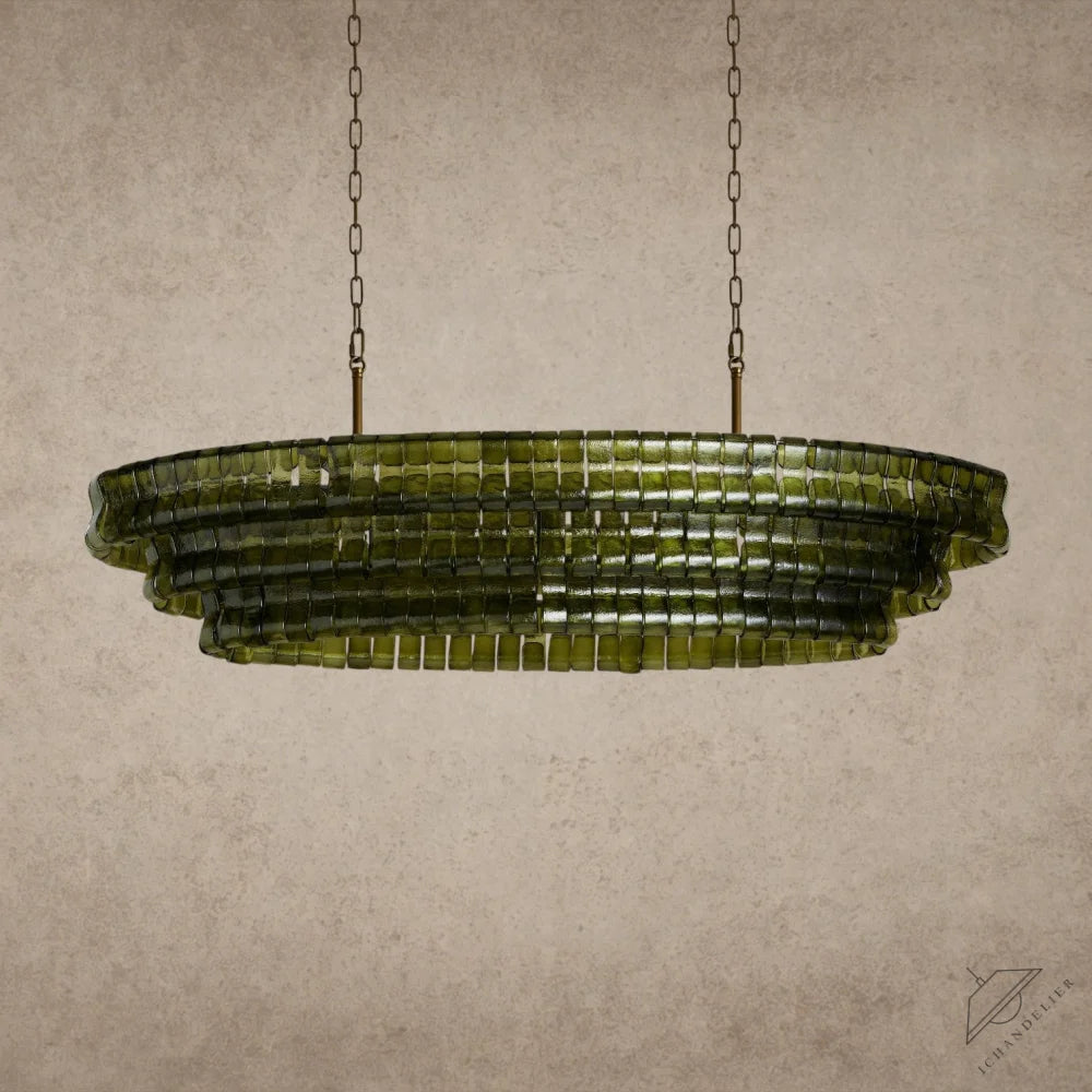Ghiaccio Oval Chandelier 54 inch, 65 inch