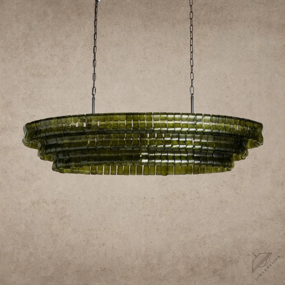 Ghiaccio Oval Chandelier 54 inch, 65 inch