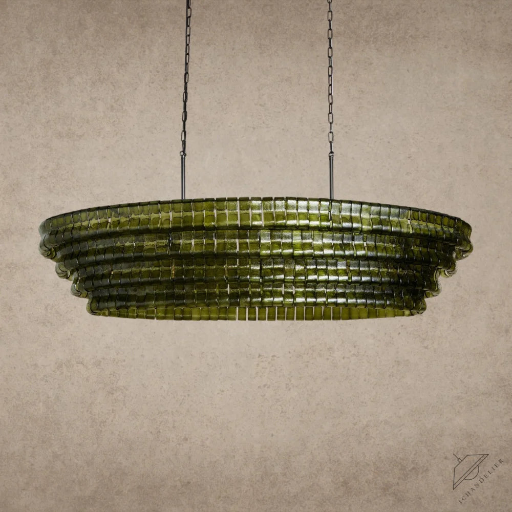 Ghiaccio Oval Chandelier 54 inch, 65 inch