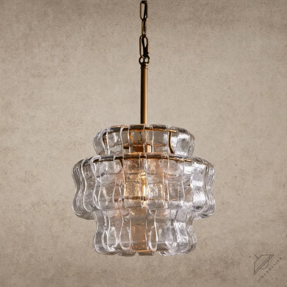Brass / Clear Ghiaccio Pendant