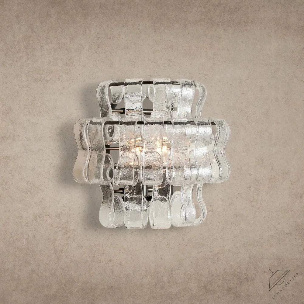 Bronze / Clear Ghiaccio Sconce