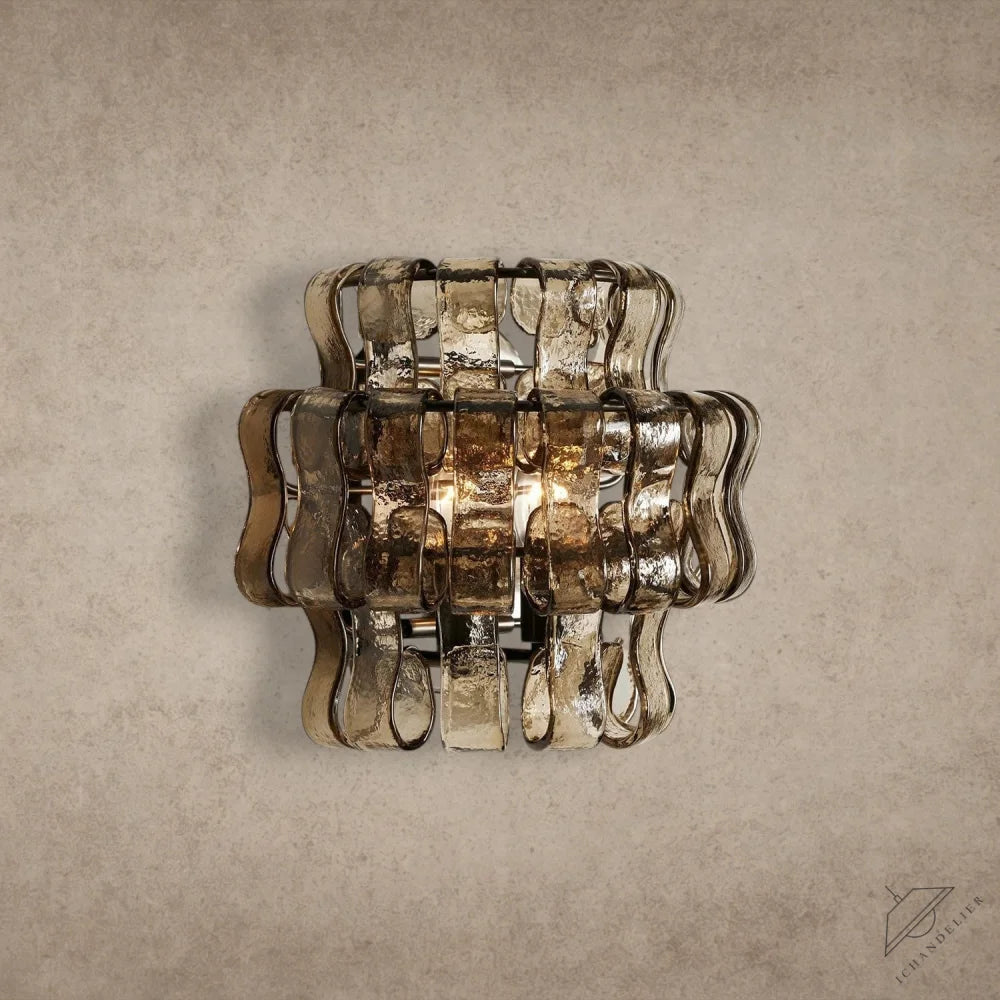 Bronze / Smoke Ghiaccio Sconce