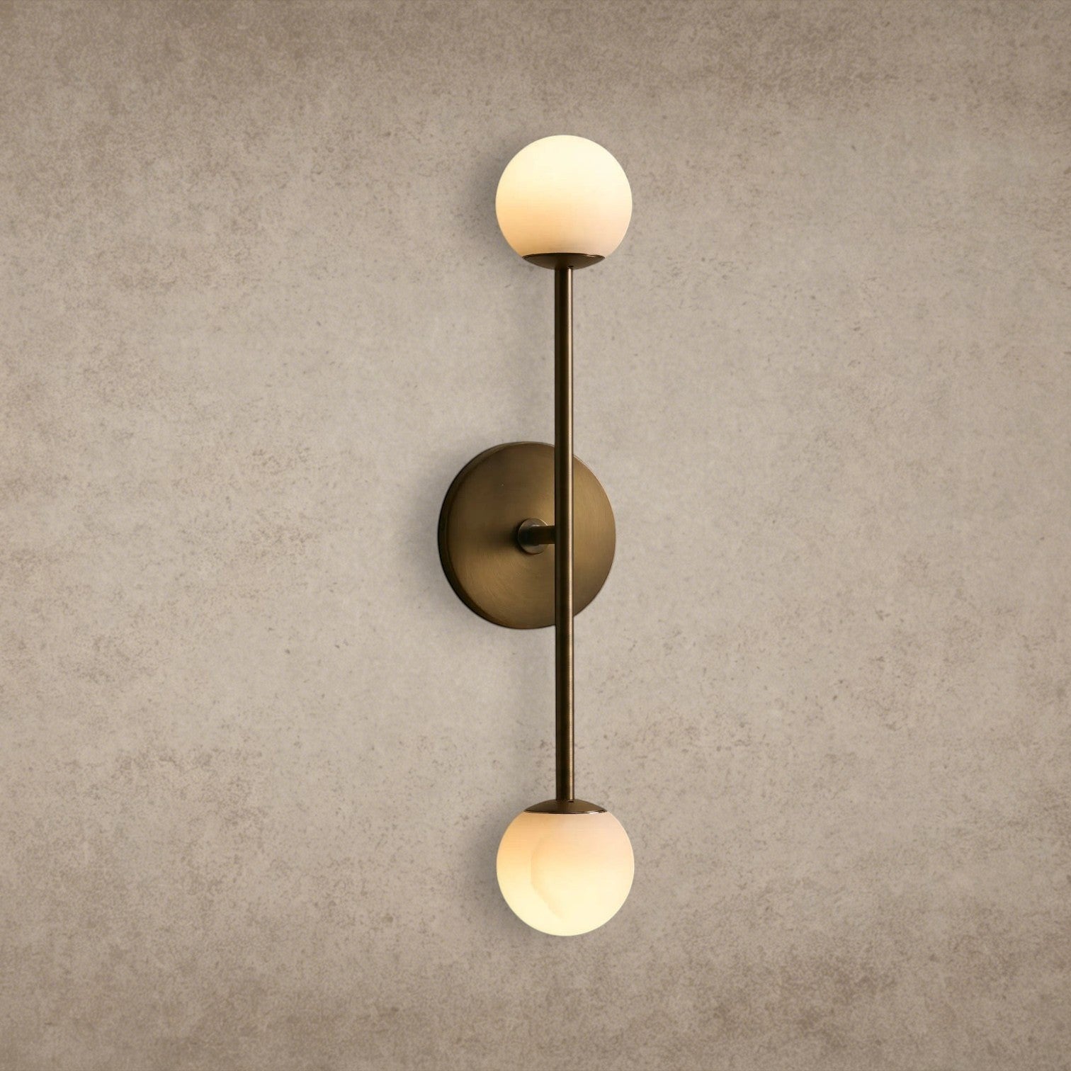 Brass Girouette Double Sconce