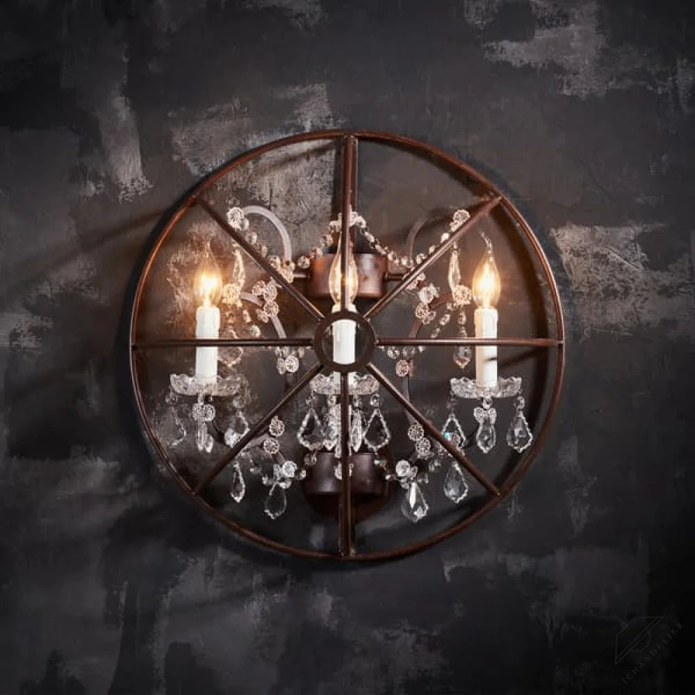Gyro Crystal Sconce