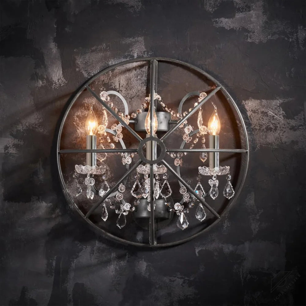 Gyro Crystal Sconce