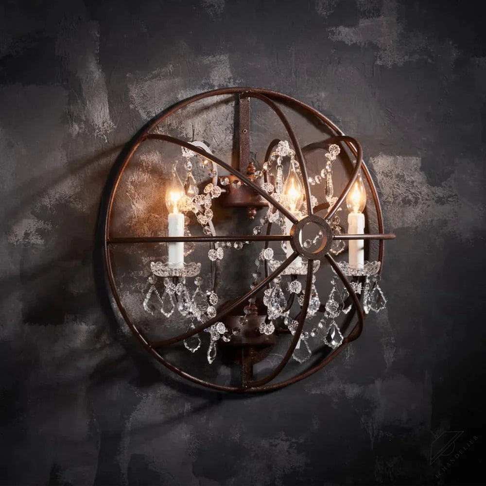 Gyro Crystal Sconce