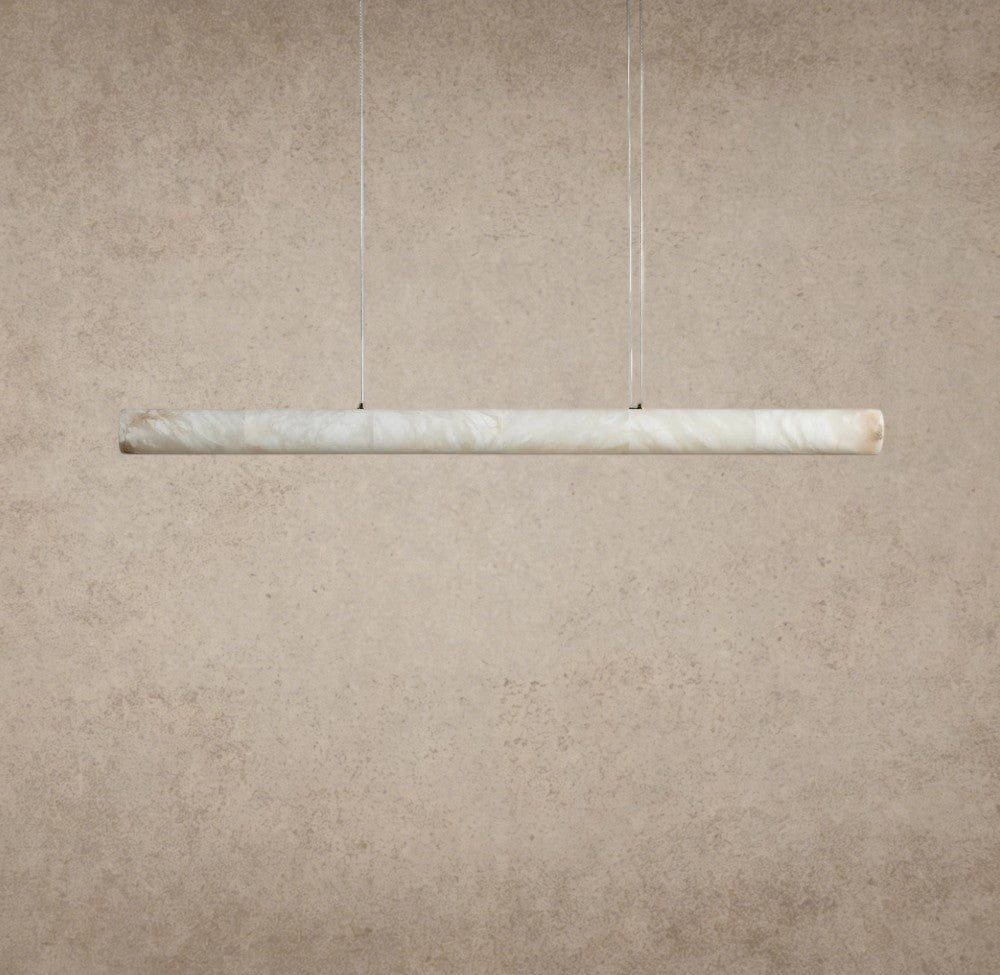64" Halima Linear Alabaster Chandelier