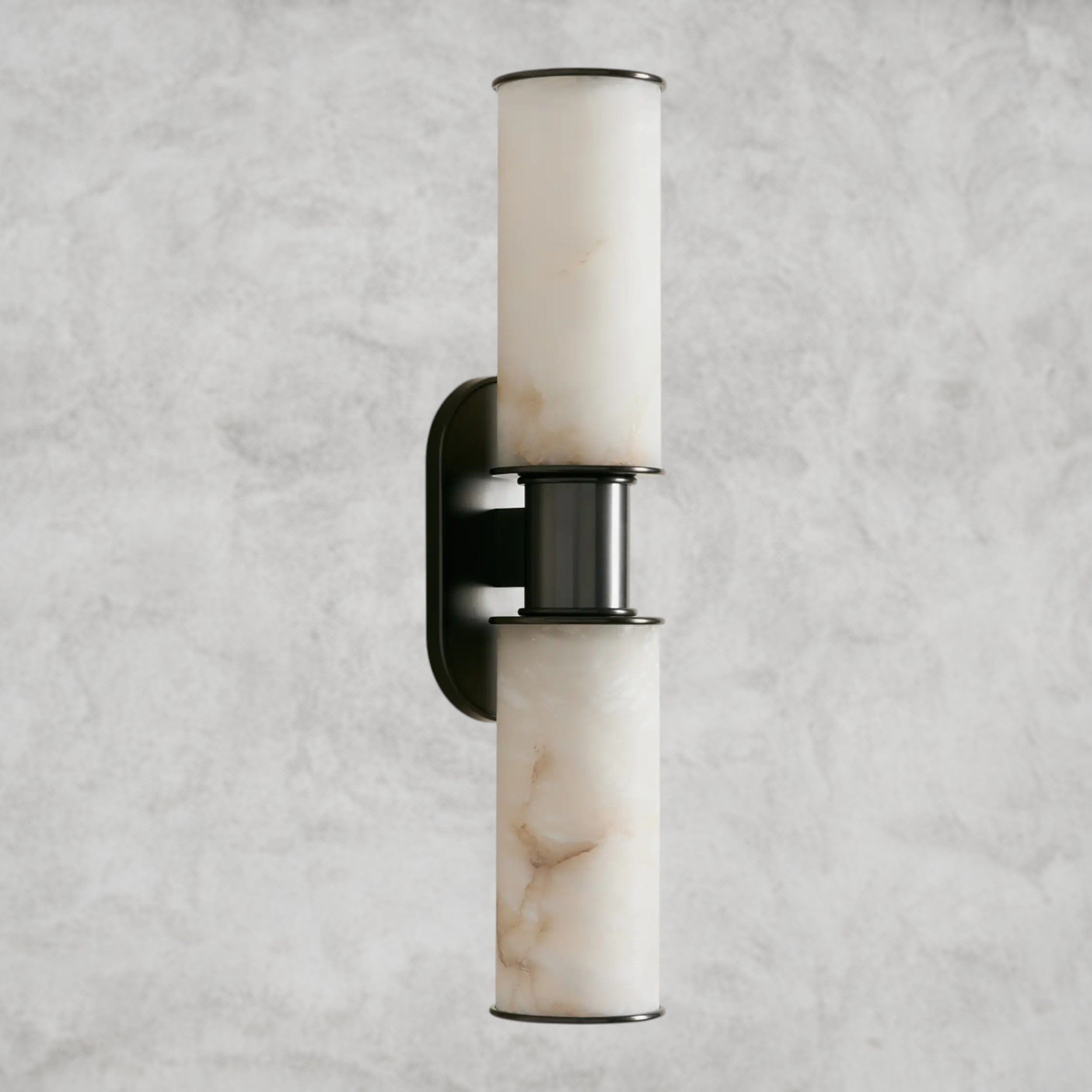 Harlin Double Sconce in Alabaster