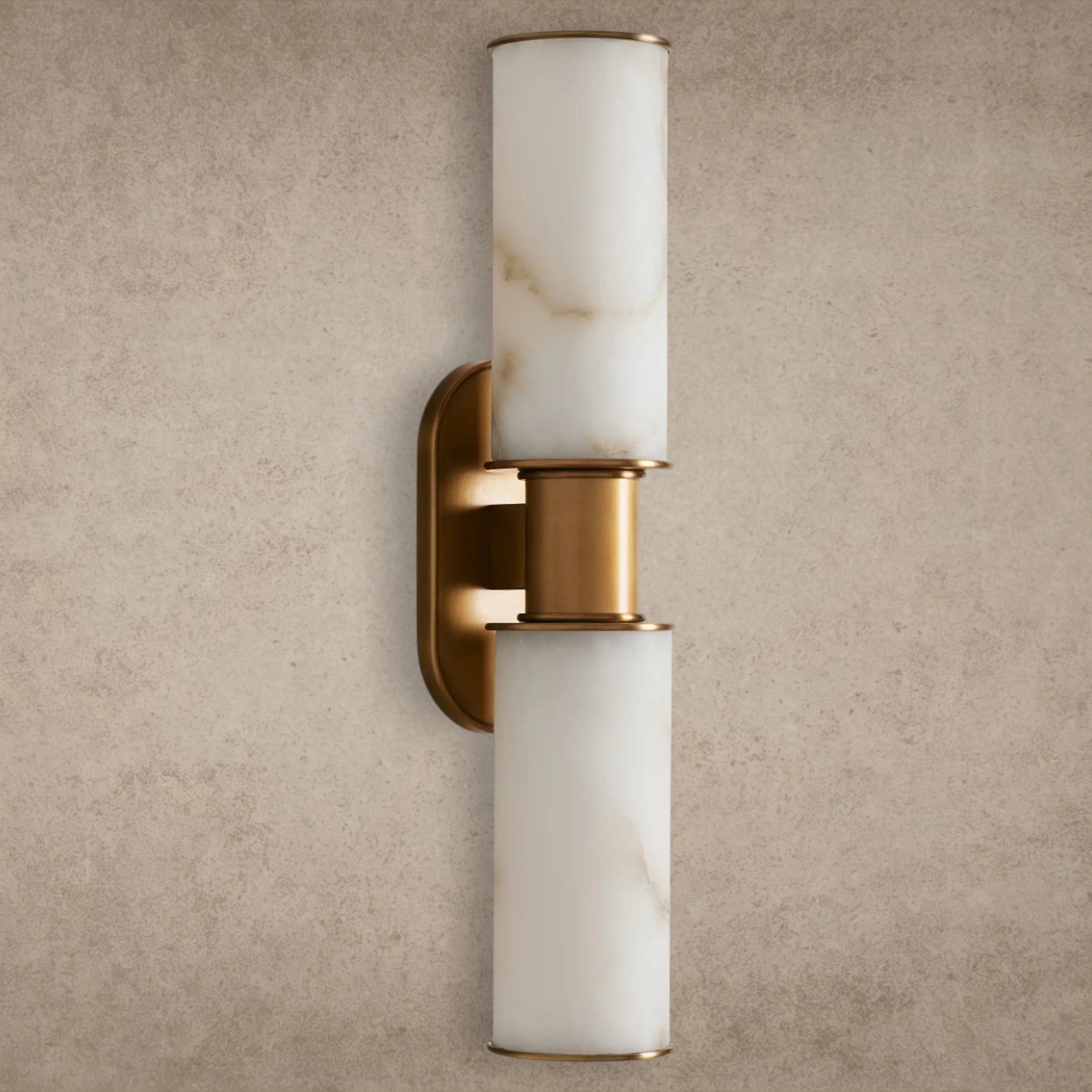 Harlin Double Sconce in Alabaster