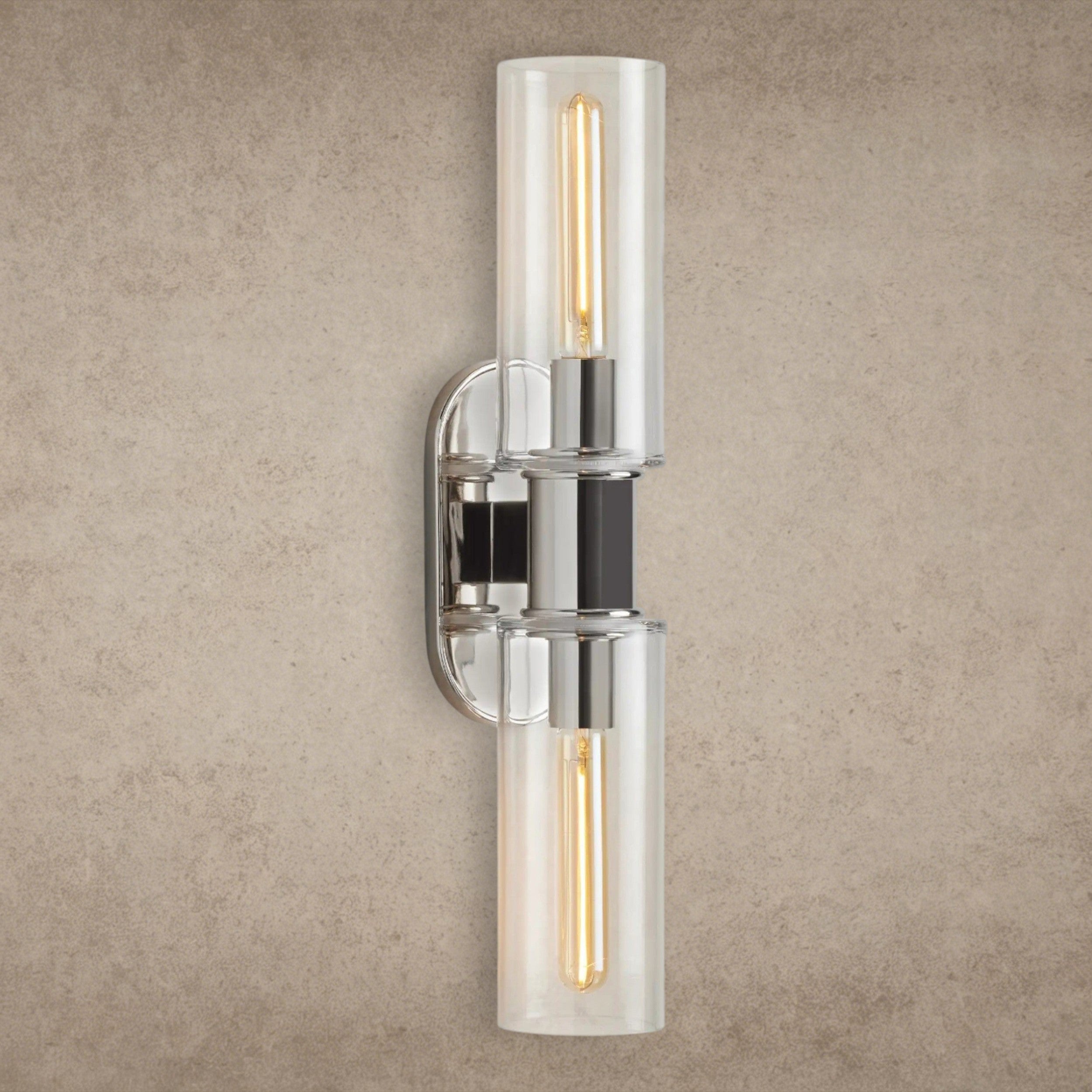 Harlin Double Sconce in Clear