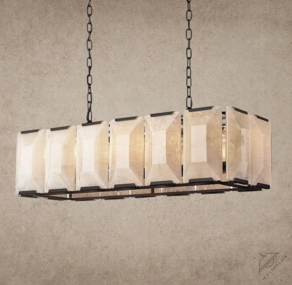 Harlow Calcite Rectangular Chandelier 42", 54", 62", 74"